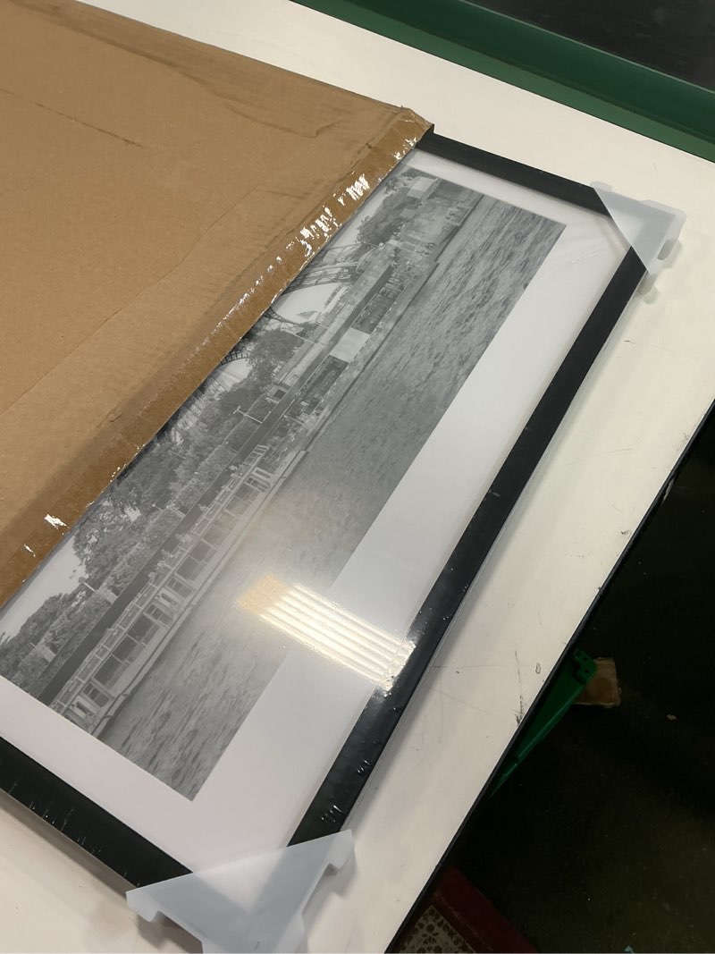 Condition photo showing New/Like New for upsimples 19.7x27.6 Puzzle Frame, Display 18x24in with Mat or 50x70cm Without, Wall Hanging 1000 Pieces Puzzles Frames, Black, 1 Pack Black 19.7x27.6