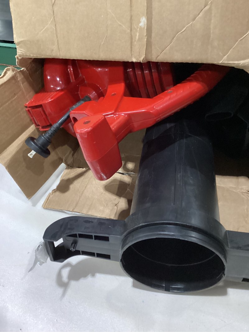 Condition photo showing As Is for Toro 51619 Ultra Electric Blower Vac, 250 mph, Red 250 mph Blower/ Vac Blower Vac