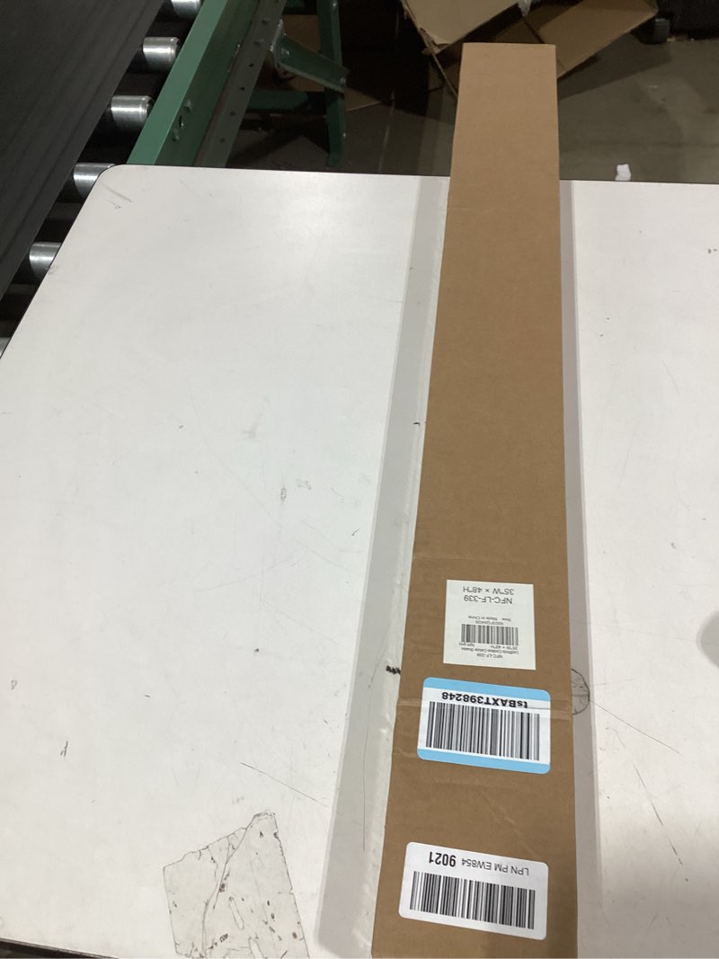 Condition photo showing New/Like New for LazBlinds Cordless Cellular Shades, No Tools No Drill Light Filtering Honeycomb Shades Pleated Blinds for Windows, 35'' W x 48'' H, Light Grey Light Filtering-light Grey 35'' W x 48'' H