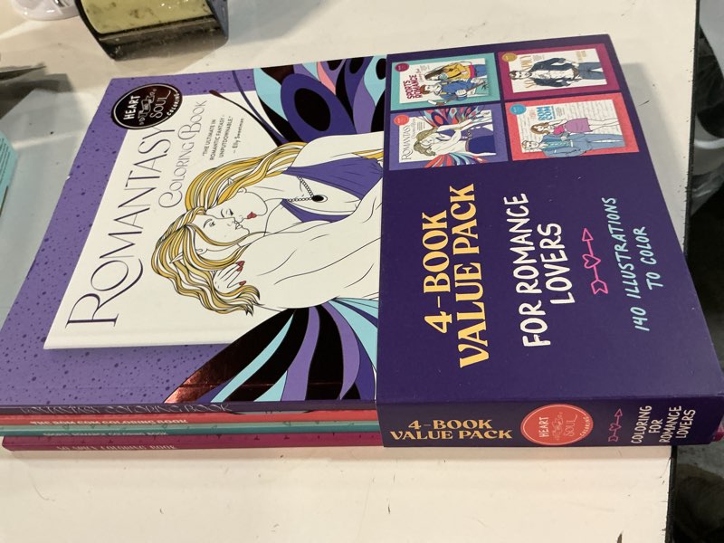 Condition photo showing New/Like New for heart and soul coloring 4 pack