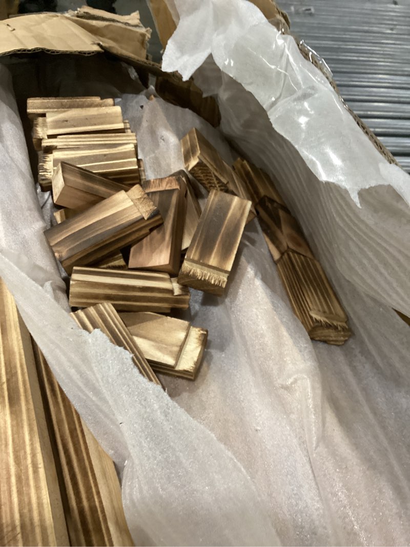 Condition photo showing Good Condition for Yokaniwa Air Conditioner Fence Wood Composter Bin 3 Panels 48" L x 48" W x 36 "H Privacy Fence Scree