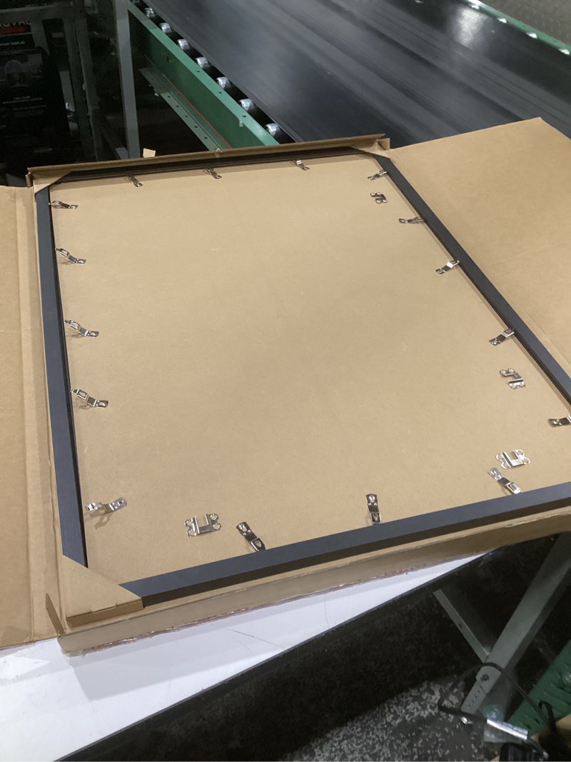 Condition photo showing Good Condition for engineered wood 24x32 frame, black picture frame for 24 x 32 inch poster puzzle photo, light weight 24 by 32 poster frame with wood-grain for wall - 1 pack/black/24 x32 black 24x32 1 packs