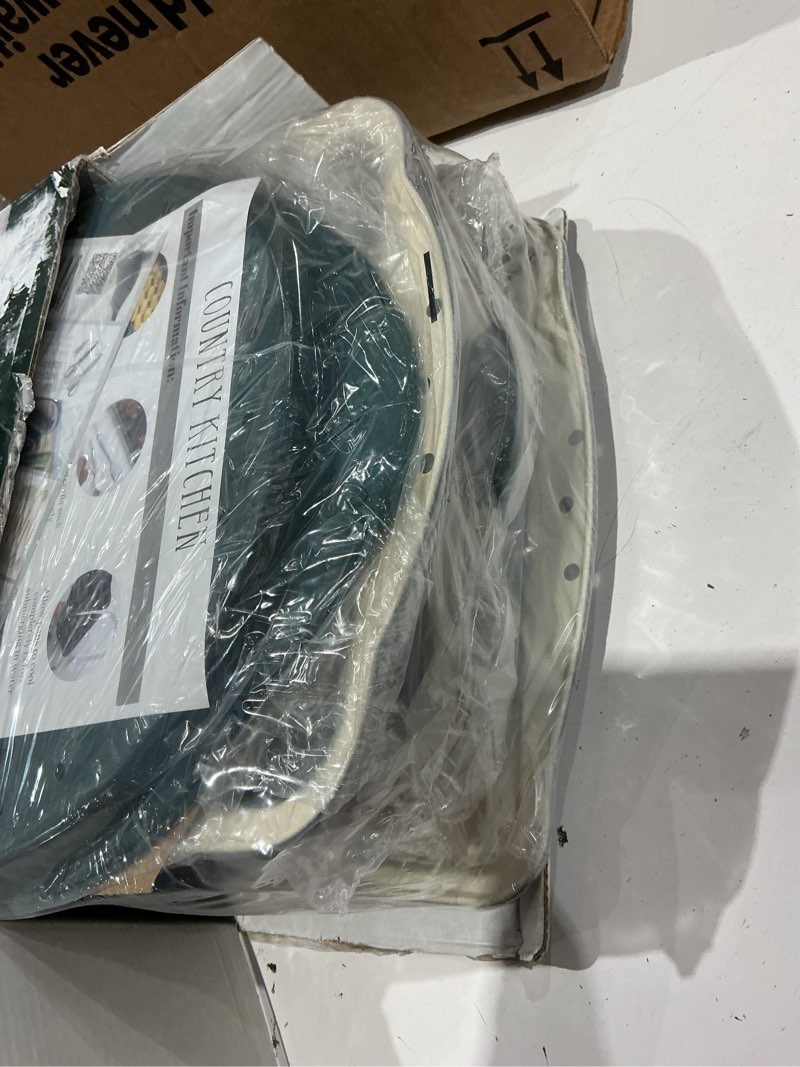 Condition photo showing Good Condition for country kitchen nonstick stackable bakeware set - heavy duty, durable, easy release baking set, sage, 10 pcs sage - 10 pcs