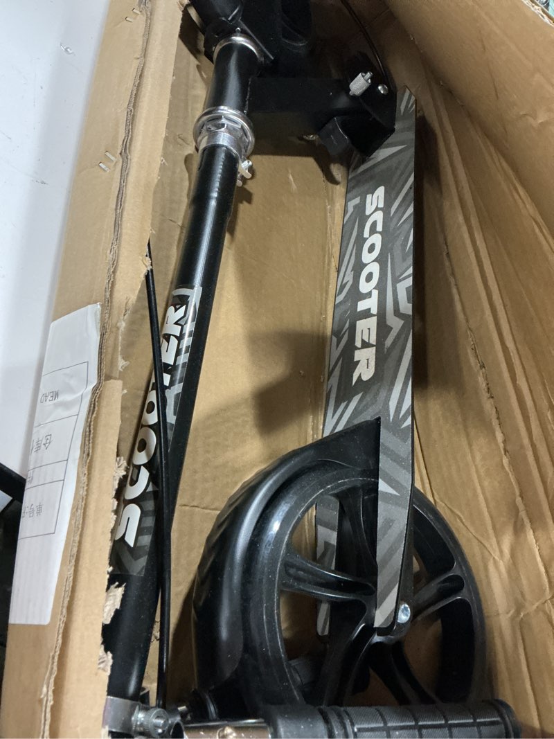 Condition photo showing Good Condition for (Similar)Scooters for Kids 8-12, Teens & Adults - Lightweight, Foldable, 8-Inch Big Wheels, Hand Brake & Bell, 4 Adjustable Height Levels, 240 lbs Max Load, Perfect for School, Campus and Park Rides White