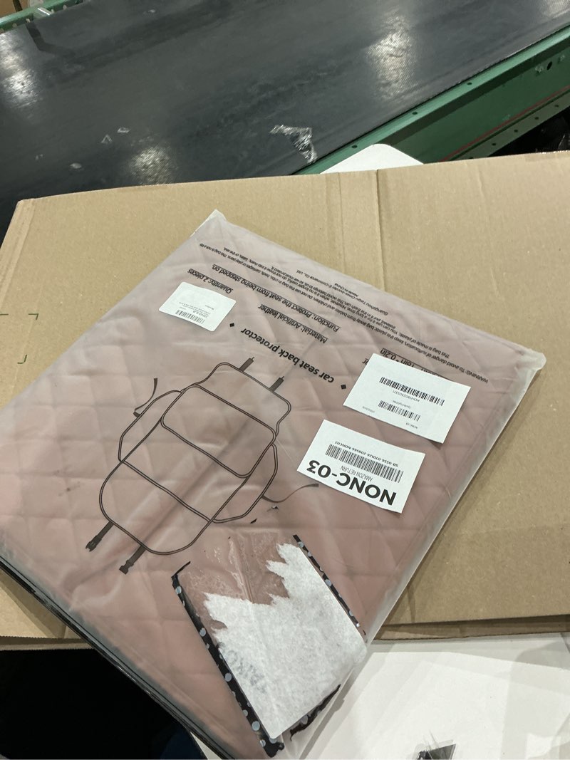 Condition photo showing Good Condition for taikoo seat back protector w/dual pockets,guards seats from kicks & scuffs | keeps seat backs looking new for a long time. easy to install and clean. 2-piece set, size: 30in × 18in × 0.2in style a-brown