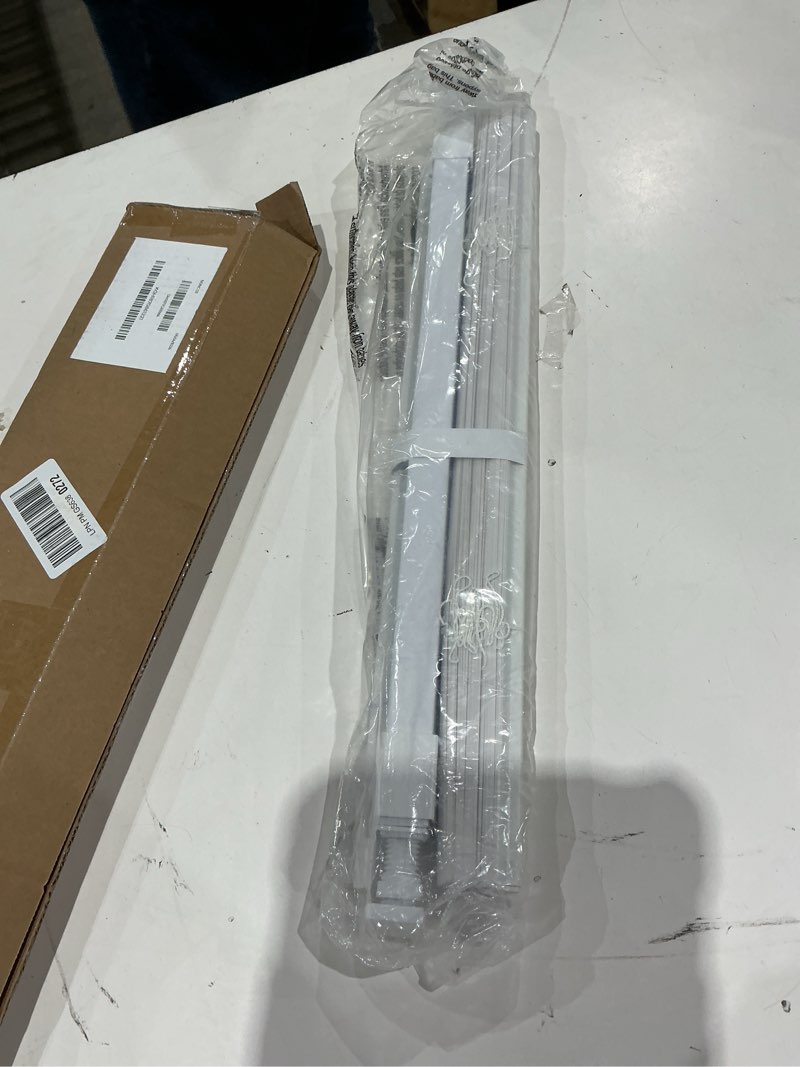 Condition photo showing Good Condition for lazblinds no tools no drill 1" vinyl mini blinds, cordless blinds for windows, light filtering horizontal window blinds & shades, 21" w x 36" h, white cordless-white 21" w x 36" h