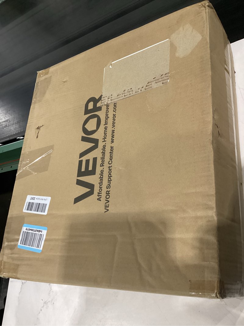 Condition photo showing As Is for vevor 36 egg incubator, automatic egg turner with led candler & water tray, temperature & humidity control, 360° view clear window, poultry eggs incubators for hatching chicks ducks goose quails 36 eggs