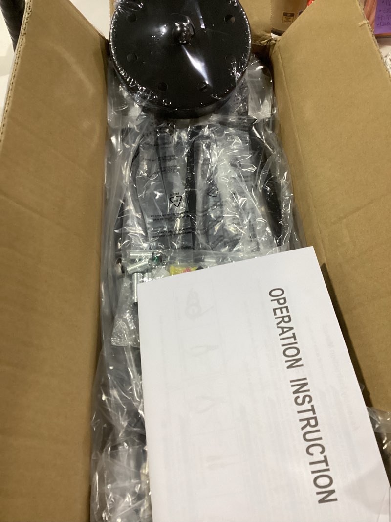 Condition photo showing Good Condition for ASGYISA 8-Lights Semi Flush Mount Ceiling Light Fixture?Modern Black Vintage Metal Sputnik Chandelier? Ceiling Lamp for Bedroom Kitchen Dining Room Living Room with E26 Bulb Base Black2