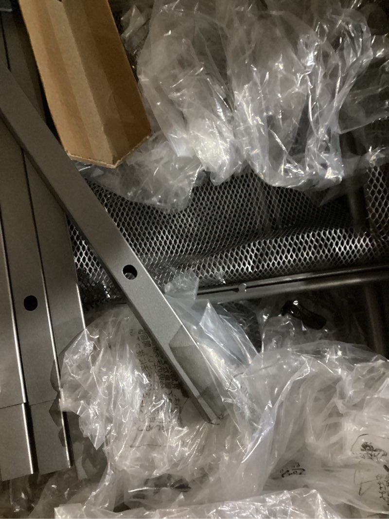 Condition photo showing Good Condition for VASAGLE Shoe Rack for Entryway, 5-Tier Shoe Rack Organizer with Storage Shelves and Spacious Top, Freestanding, Adjustable, Industrial, Charcoal Grey and Metallic Silver ULBS038E22 5 Tiers (29.5"W) Charcoal Grey + Metallic Silver