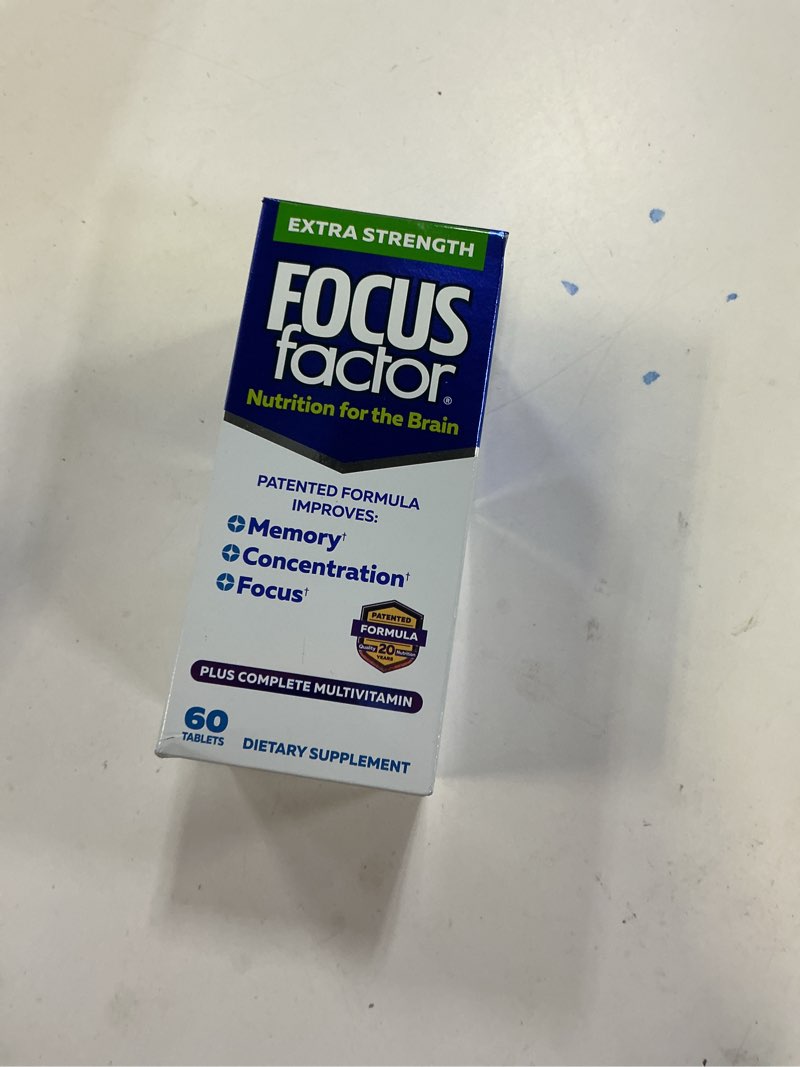 Condition photo showing Good Condition for  (EXP:03/2028 ) Focus Factor Extra Strength Tablets for Brain Health, 60 Ea, 60Count