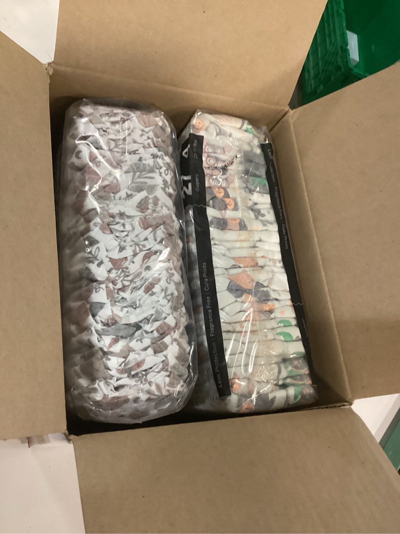 Condition photo showing New/Like New for The Honest Company Clean Conscious Diapers for Delicate Skin | Up to 100% Leakproof | Hypoallergenic, Fragrance Free | Fall '25 Limited Edition Prints | Club Box, Size 4 (22-37 lbs), 54 Count Size 4 (54 Count) Bum-kin Patch + Costume Paw-ty
