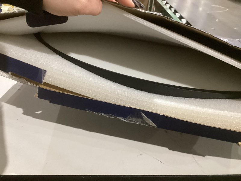 Condition photo showing Good Condition for 24 Inch LED Flush Mount Ceiling Light,56W Ultra-Thin Modern Round Light Fixture with Remote,Dimmable 3000K-6000K,Black,5600LM,Memory & Night Light Mode for Bedroom, Kitchen,Living Room Black 24inch