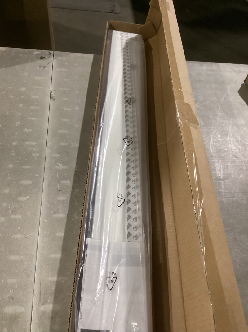 Condition photo showing As Is for lazblinds cordless cellular shades for french doors, no drill french door blinds for privacy, light filtering honeycomb shades for front door patio sliding glass door, 1 pack, 34" w x 78" h, white white-light filtering 34"w x 78"h