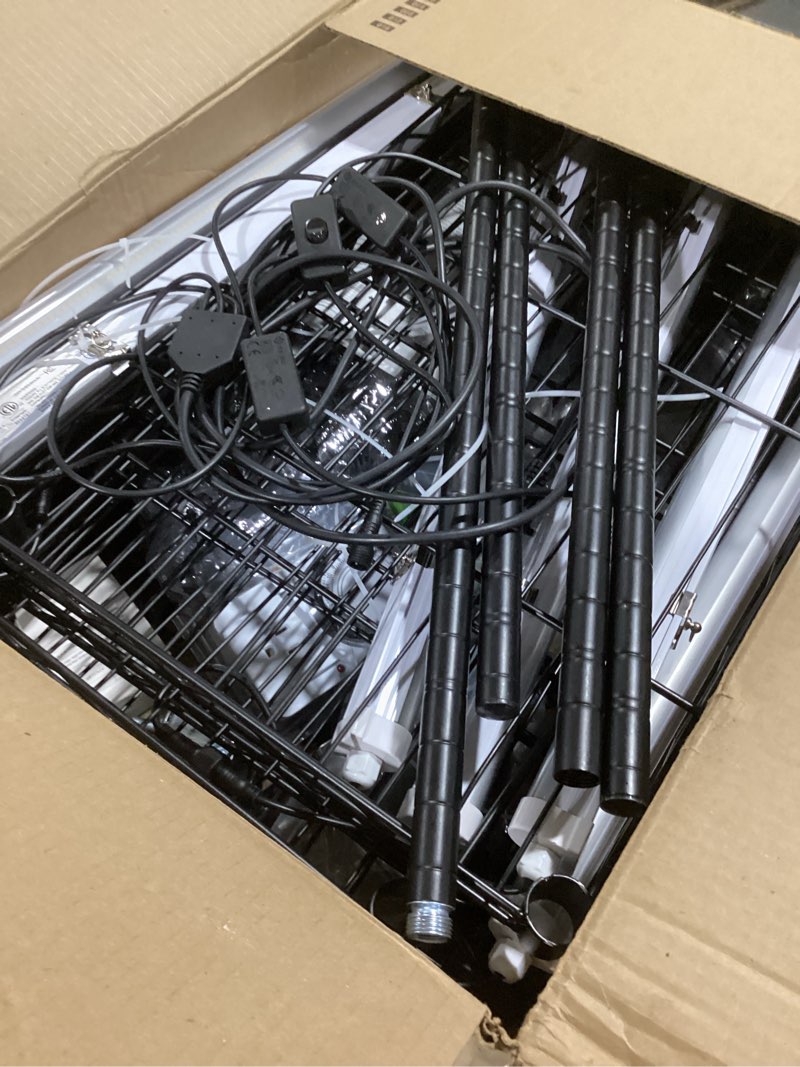 JESLED Indoor Greenhouse with Grow Light - Full Spectrum 5000K LED for Seed Starting, Tiered Lightin