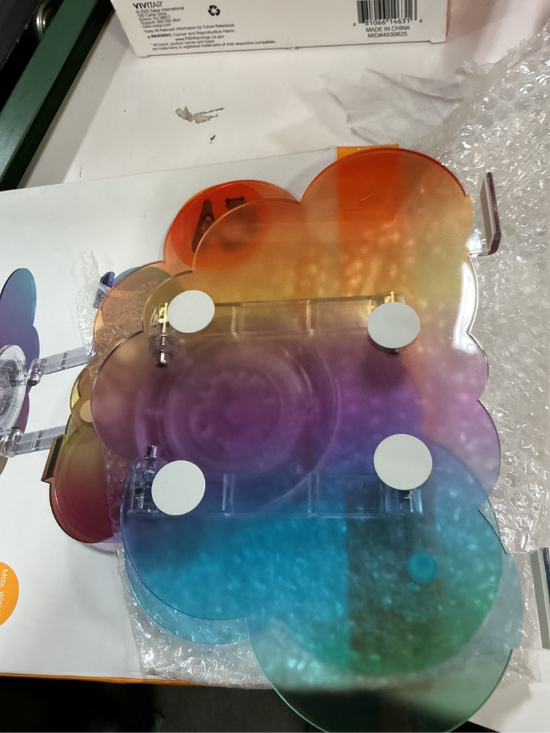 Condition photo showing As Is for (pack 2)vivitar acrylic laptop stand - cloud iridescent