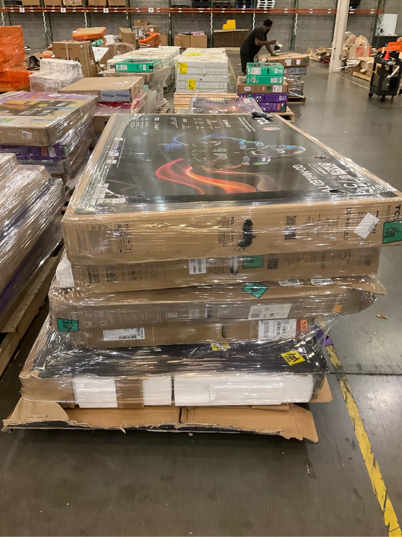 Gm pallet lot 5 damaged tv’s LARGE