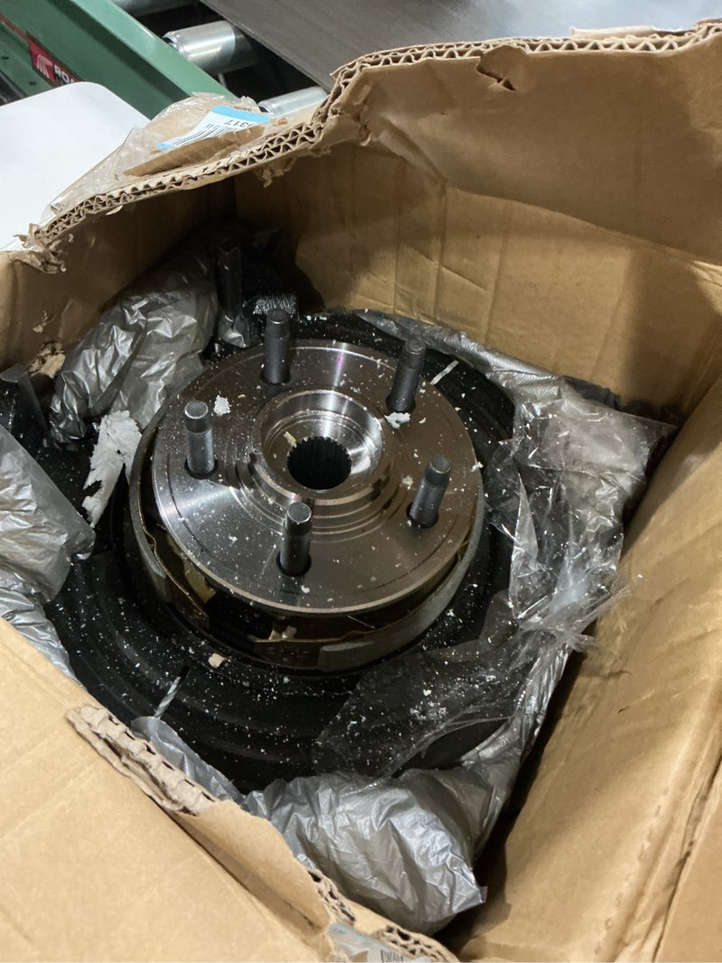 Condition photo showing As Is for rear left side steering knuckle & wheel bearing hub assembly compatible with ford explorer 2002-2005, fit for mercury mountaineer 2002-2005, replace for 698-013 lk001 1l2z2c029ab, driver side