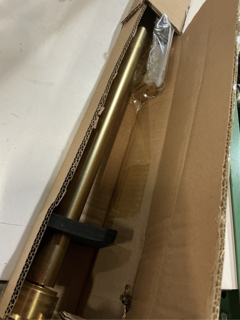 Condition photo showing Good Condition for Heavy Duty Curtain Rods - 1 1/4" Large Diameter Premium Nonadjustable Curtain Rod - 36in/3ft Custom Window Treatment Rods with Durable Aluminum Brackets and End Caps,Gold Finish Gold 36in/3ft