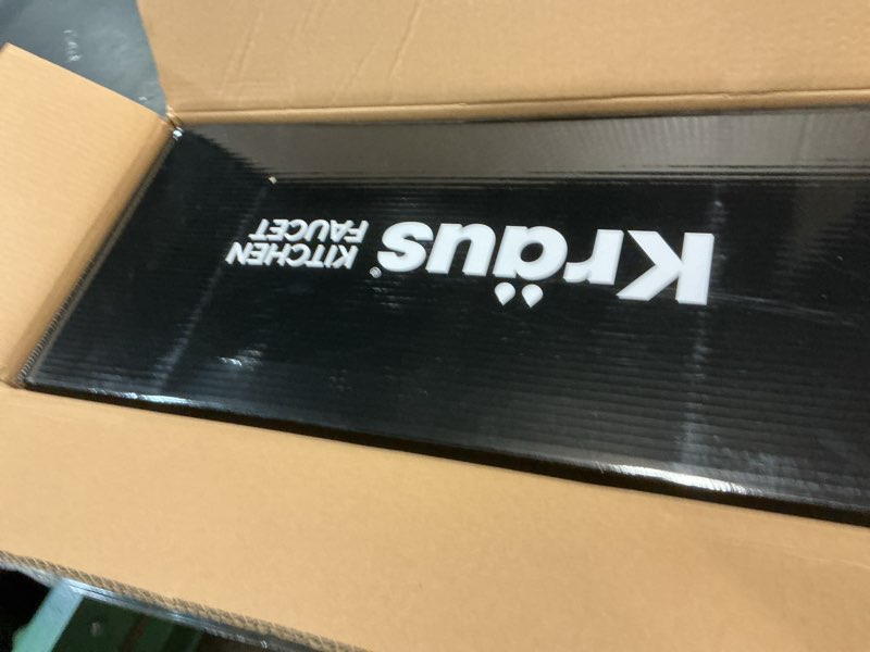 Condition photo showing New/Like New for KRAUS Oletto Single Handle Pull Down Kitchen Faucet in Spot Free Antique Champagne Bronze, KPF-2820SFACB Spot Free Antique Champagne Bronze 17 inch Pull Down Faucet