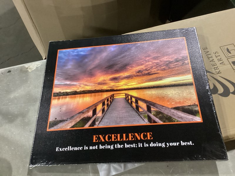 Condition photo showing New/Like New for kreative arts excellence canvas quotes art - inspiring & motivational wall prints decor for home & office - engaging design with uplifting messages - ideal gift for success seekers 20x24inch