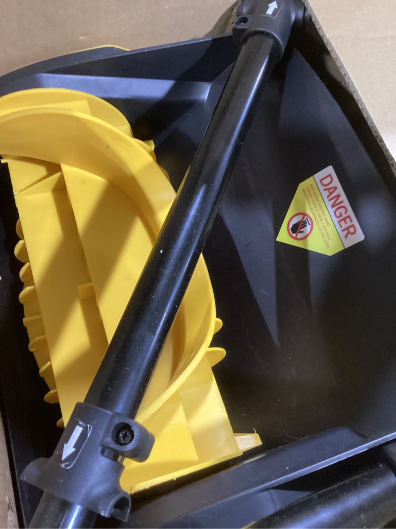 Condition photo showing Good Condition for 14" Cordless Snow Shovel Electric Snow Blower with 4.0Ah 21V Battery Brushless Motor for Makita 18V Battery Plow Snow Thrower Powered Portable Winter Removal Driveway/Steps/Patio/Sidewalk (Yellow)