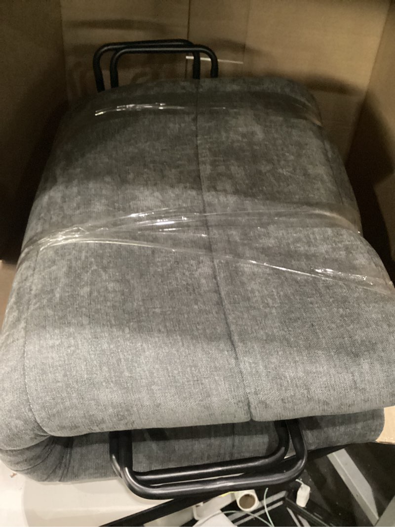 Condition photo showing Good Condition for twin size headboard only-no assembly, upholstered headboard twin size linen fabric modern style headboards extra-thick, dark gray dark gray twin