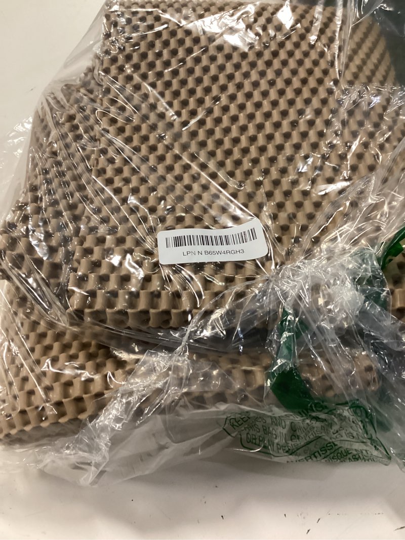 Condition photo showing Good Condition for cooyes cat litter mat - cut to fit any place, 47"x35" extra large litter trapping mat for litter box, easy to clean, waterproof & non-slip kitty pad, scatter control to protect the floor (khaki) khaki 35x47 inch