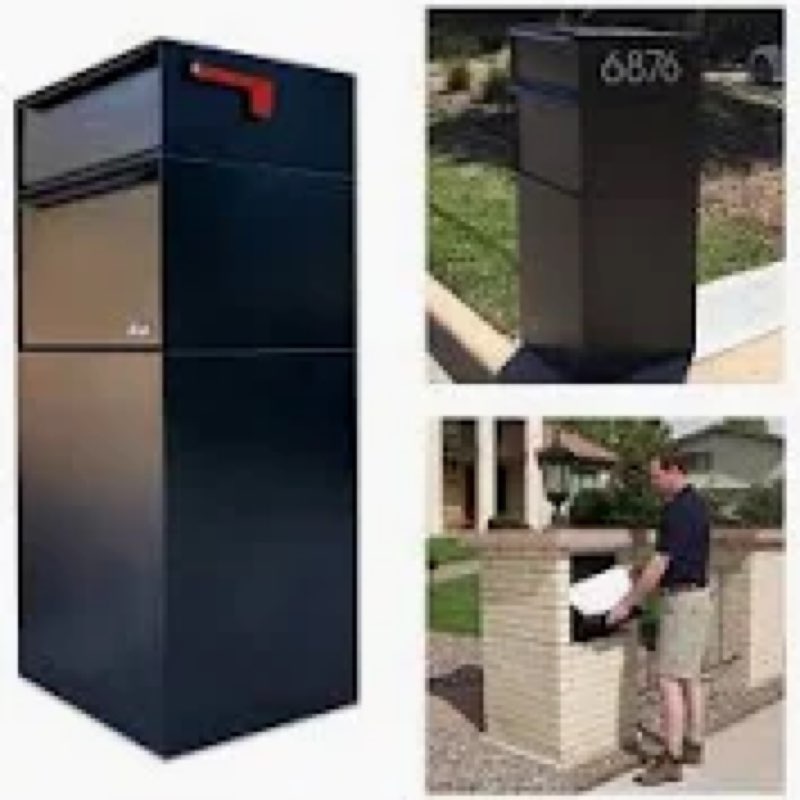 Package Delivery Boxes for Outside, Lockable Large Package Delivery Box, Custom Address Labels, Wate