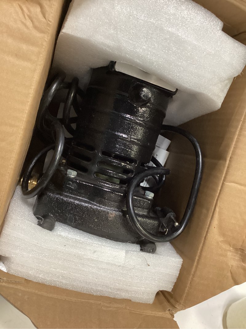 Condition photo showing As Is for utilitech 1/2-hp 25-gpm cast iron electric utility pump