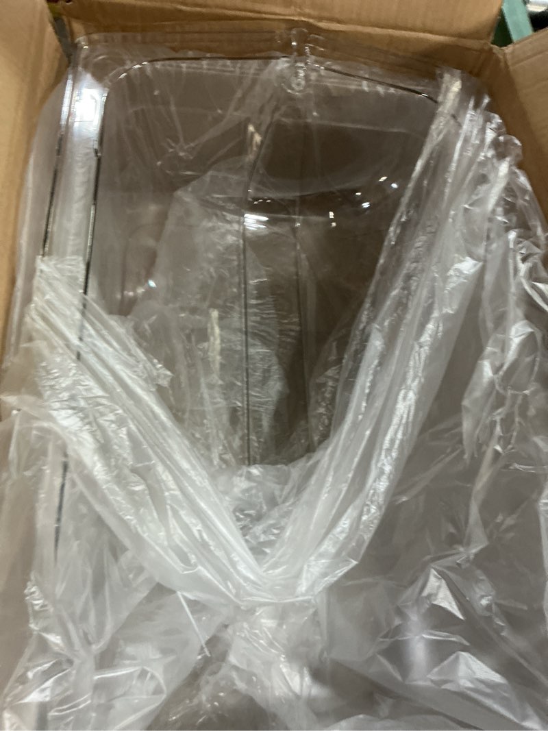 Condition photo showing Good Condition for baderke clear chafing dish cover with base full size roll top bakery pan display cover clear plastic chafing dessert cake cover food display cover for cake cupcake exhibition