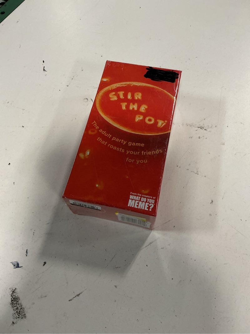 Condition photo showing New/Like New for stir the pot game (unopened box)