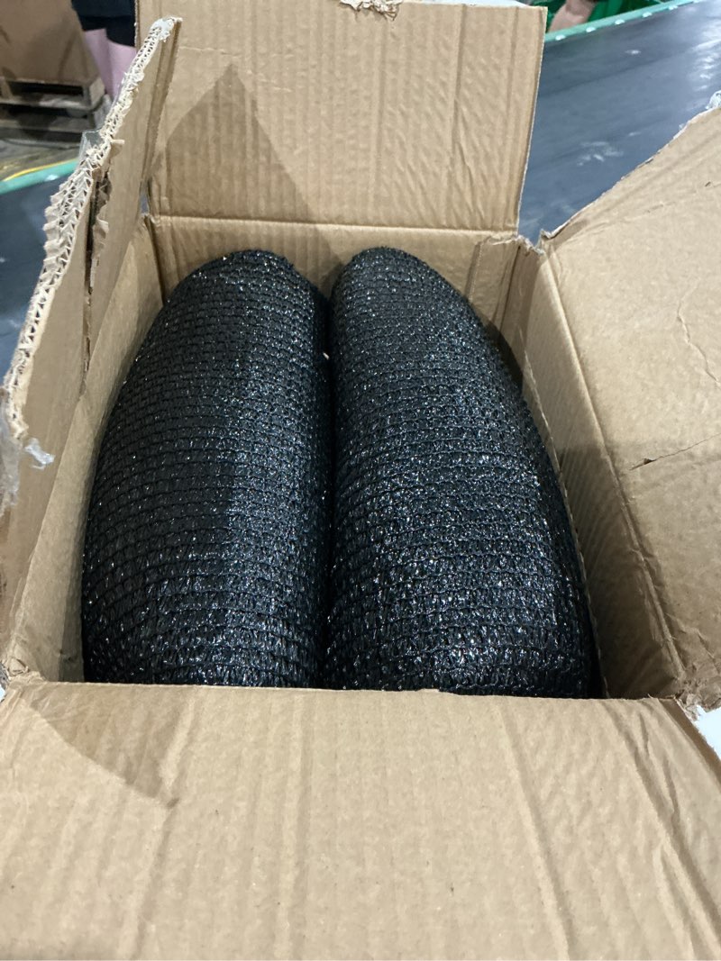 Condition photo showing Good Condition for winemana black shade cloth 50%, 30x50 ft mesh tarp - garden shade for greenhouse, patio, vegetables, plants cover and chicken coops, sun shade net for outdoor protection with reinforced grommets 30 ft x 50 ft 50%