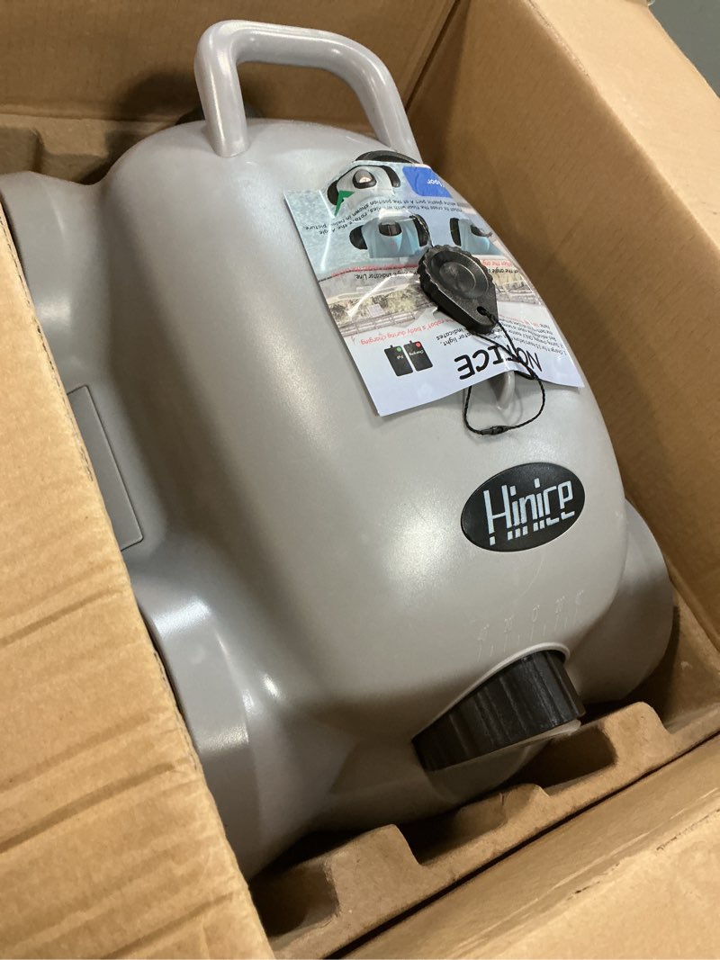 Condition photo showing As Is for Cordless Robotic Pool Cleaner,Automatic Pool Vacuum Robot for In-Ground/Above Ground Pools,150 Min Runtime, IPX8 Waterproof, 2200 Sq Ft Coverage (Grey) Gray