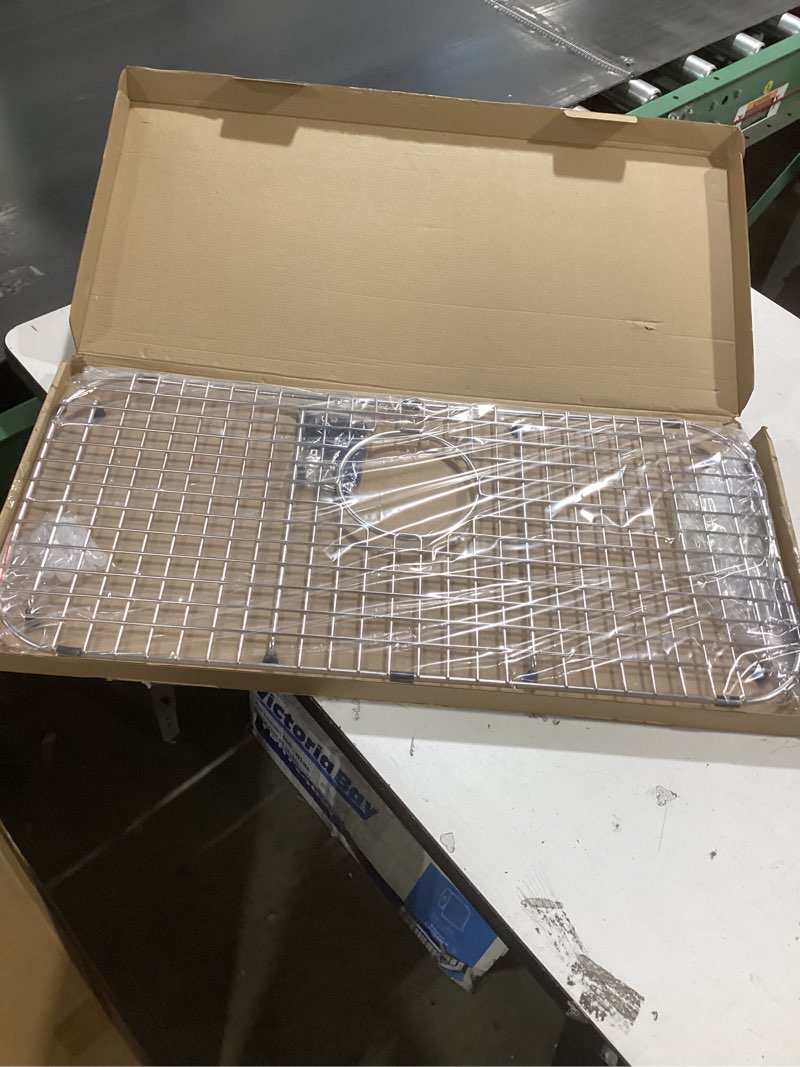 Condition photo showing New/Like New for Serene Valley Sink Bottom Grid 26-7/8" x 12-5/8", Rear Drain with Corner Radius 2-1/2", Sink Protector NDG2713R