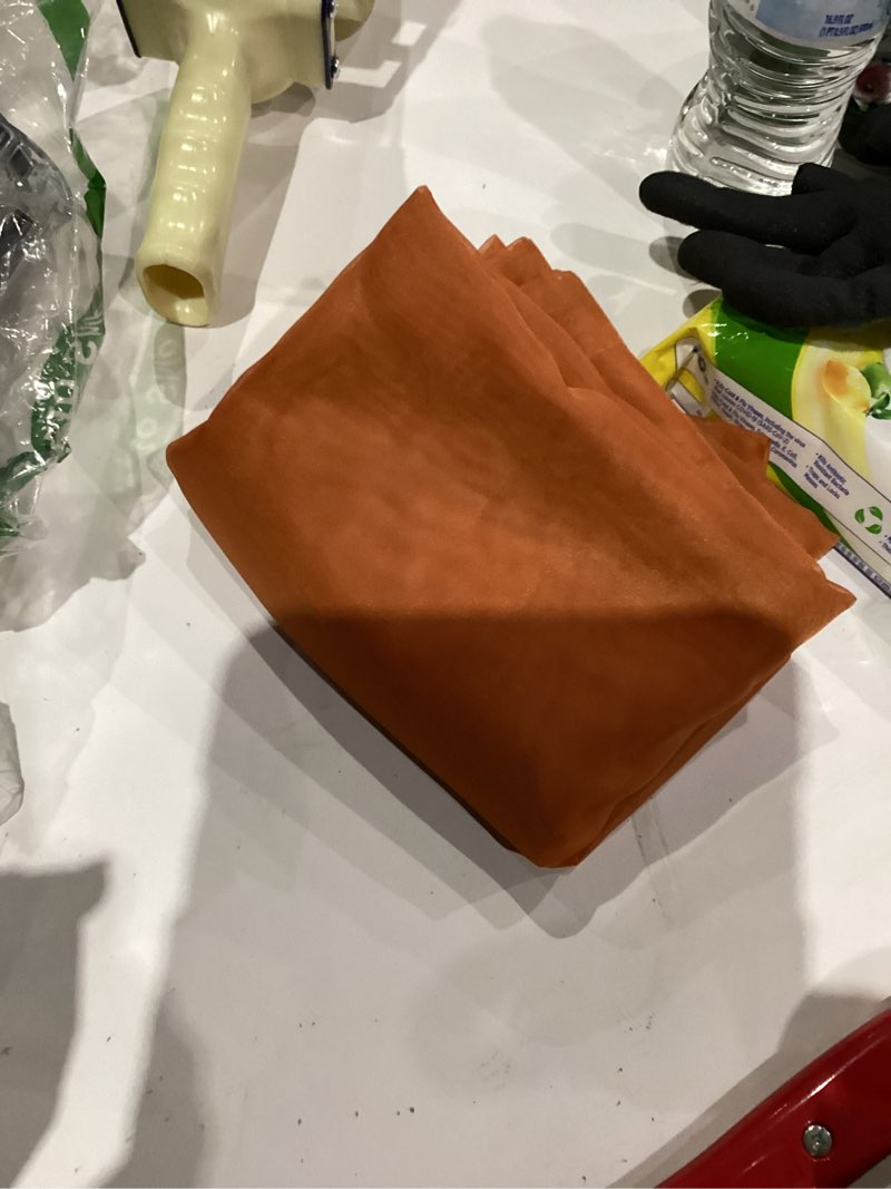 Condition photo showing As Is for MIULEE Solid Color Sheer Curtains 63 Inches Long 2 Panels Set - Fall Elegant Lightweight Grommet Light Filtering Window Voile Panels/Drapes/Treatment for Bedroom Living Room W42 x L63 Inch, Orange Orange 42"W x 63"L (Pack of 2)