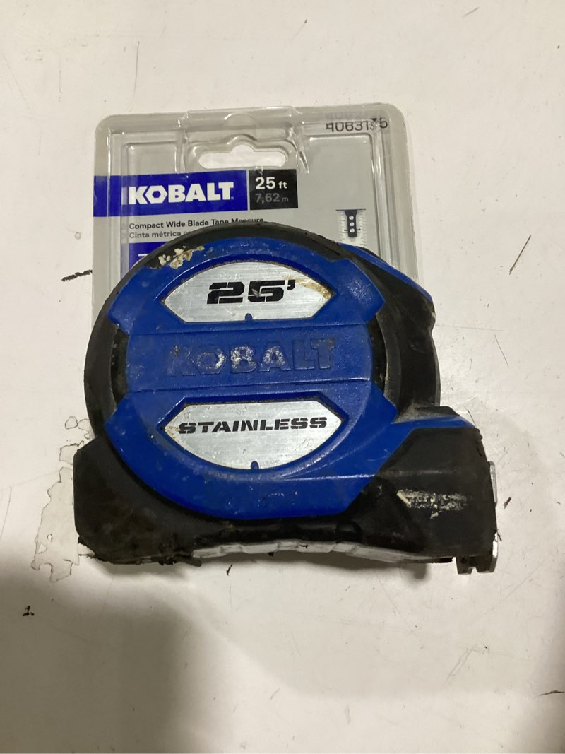 Condition photo showing As Is for kobalt compact 25-ft tape measure