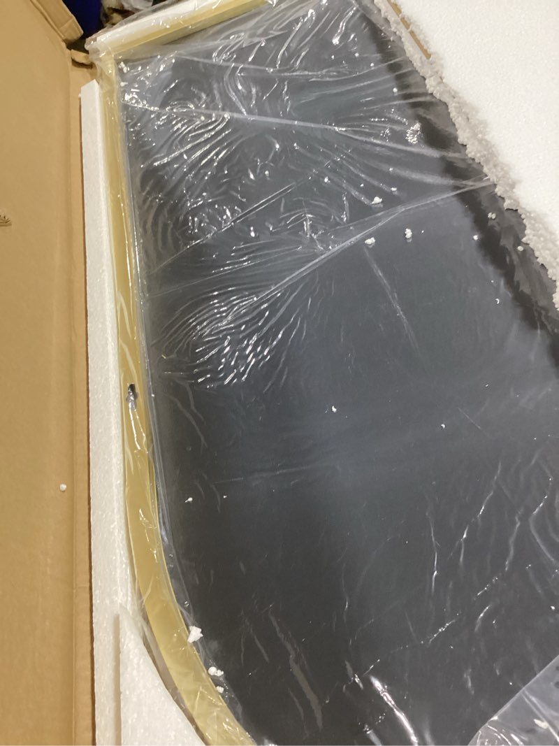 Condition photo showing Good Condition for Arched Wall Mirror for Bathroom,Mirrors for Wall,24''x36'',Vanity Mirror for Bedroom Dresser, Entryway, Living Room, Metal Frame (36''x24'',Gold) Gold 36"L x 24"W