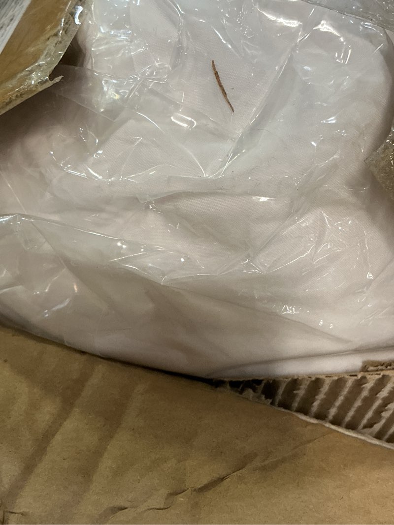 Condition photo showing Good Condition for qsh white ruffled comforter twin size,3pcs farmhouse shabby boho chic white bedding comforter twin vintage lightweight fluffy microfiber bedding set twin white