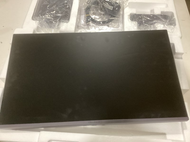 Condition photo showing As Is for LG 27U411A-B 27-inch Full HD (1920 x 1080) IPS Computer Monitor, 120Hz, HDR10, Reader Mode, Flicker Safe, HDMI, Slim Stand Base, Black 27 inch