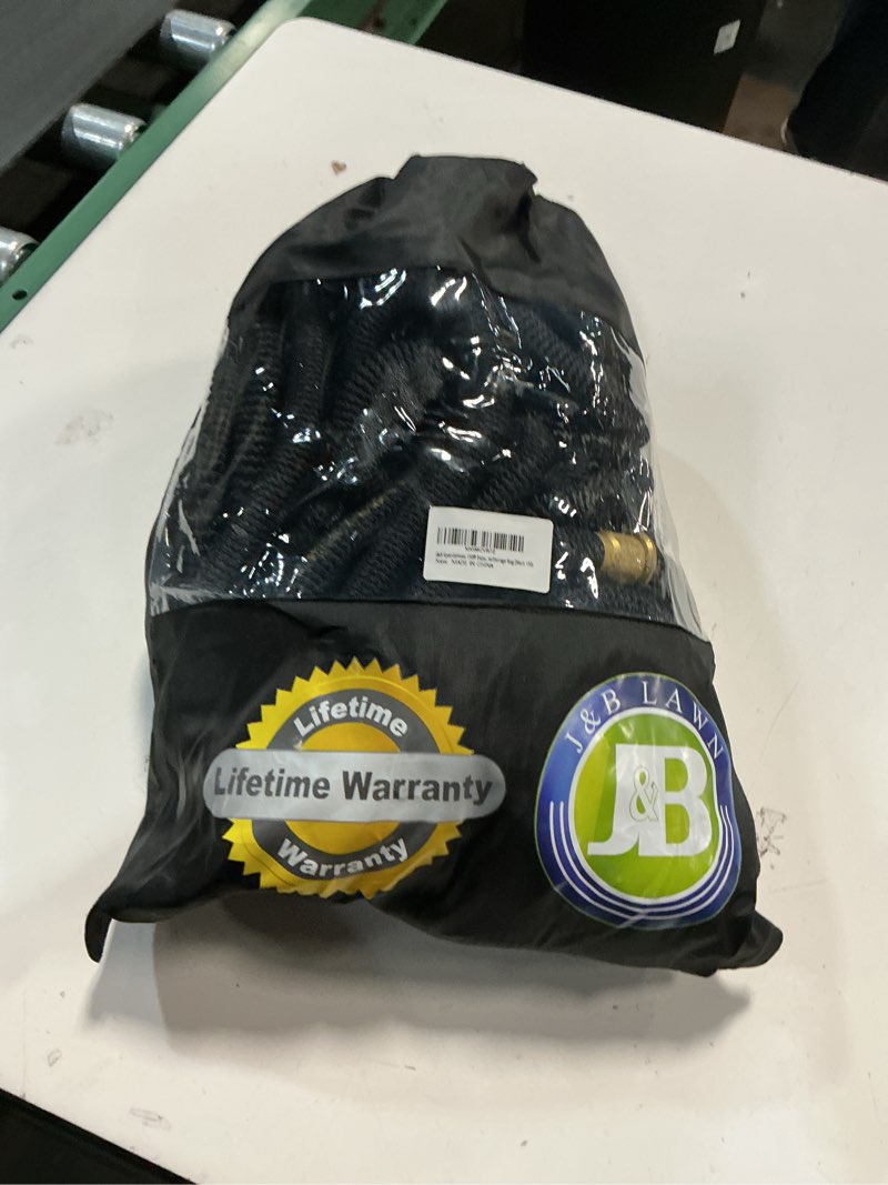 Condition photo showing As Is for j&b xpandahose 150ft expandable garden hose – ultra-strong 3750d, 4-layer latex core, brass 3/4" connectors, 10-pattern nozzle & storage bag – lightweight, kink-reducing, leak-resistant 150ft black