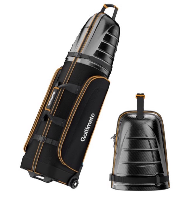 Golfimate golf travel cover black gold