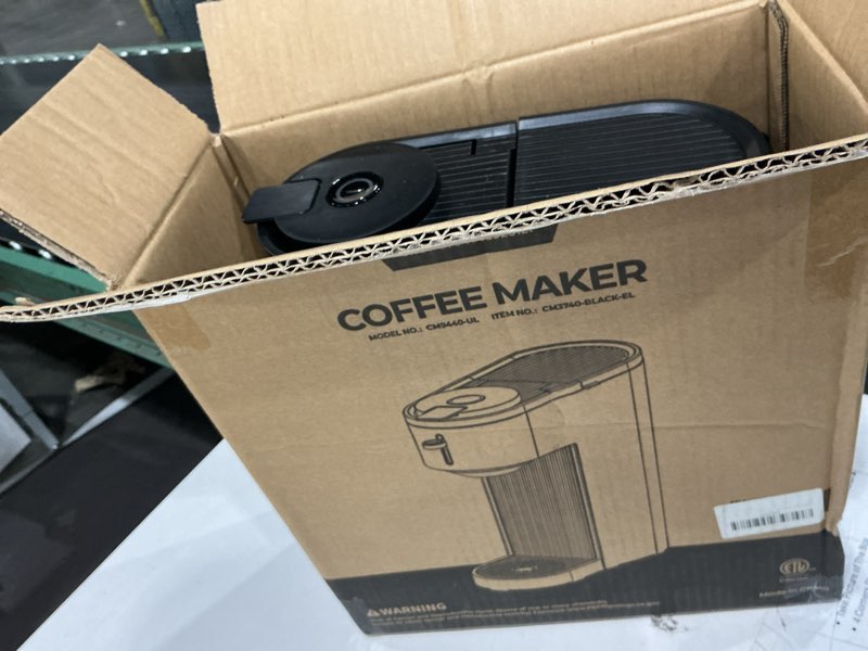 Condition photo showing Good Condition for single serve coffee maker – brew with coffee pods & grounds, compatible with kcup coffee pods, small sizes up to 6 8 10 12 14 oz, 14 oz water reservoir, easy to clean for office travel home, black