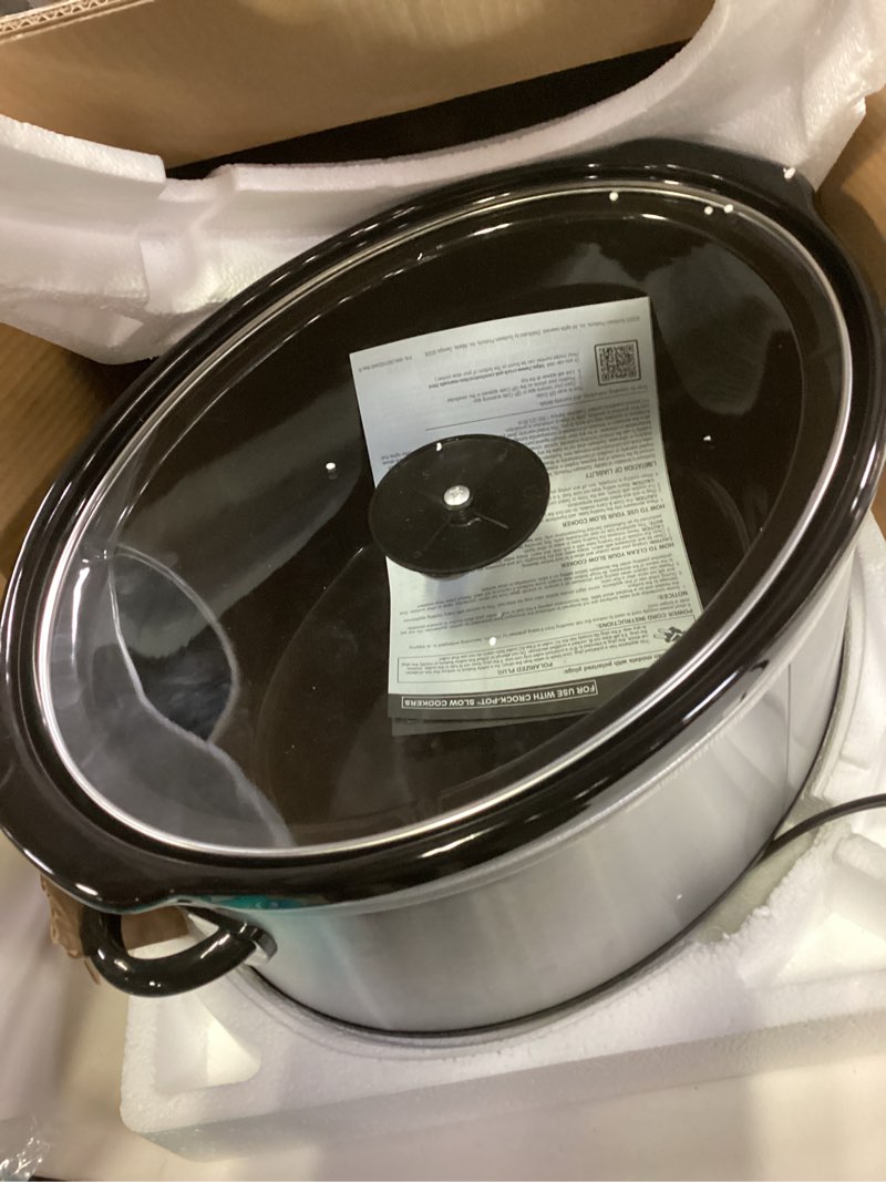 Condition photo showing Good Condition for Crock-Pot 7qt Manual Slow Cooker - Stainless Steel