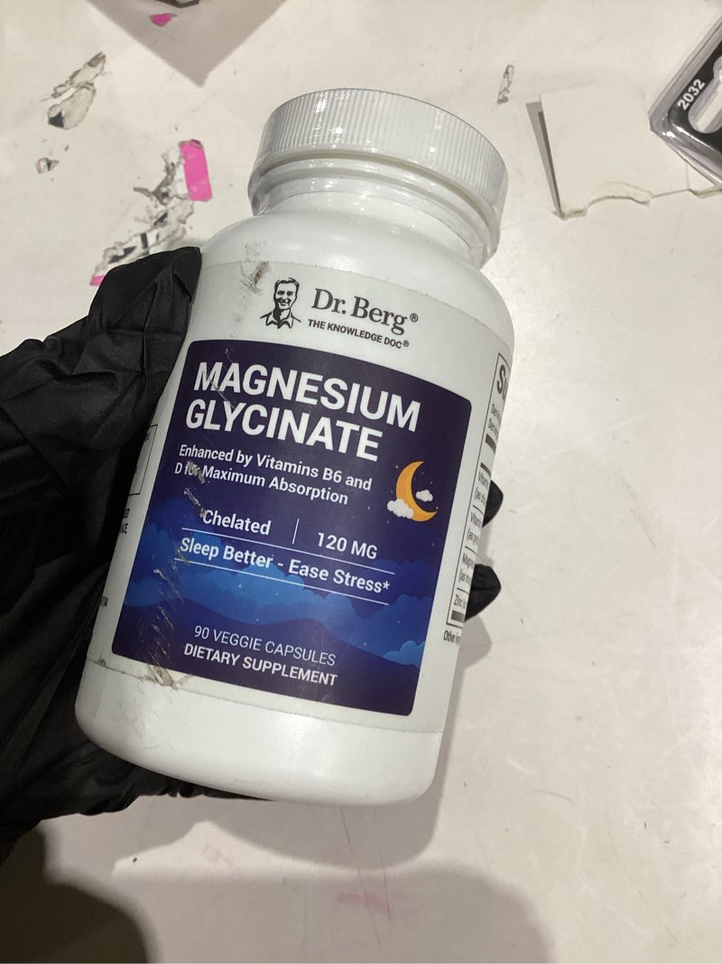 Condition photo showing Good Condition for Dr. Berg Maximum Strength 4-in-1 Chelated Magnesium Glycinate with Clean, Potent & Pure Ingredients 
