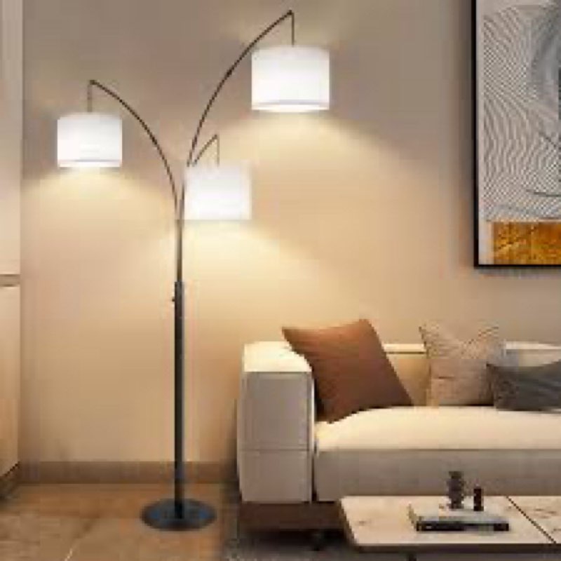 khaleed 80" 3 light tree floor lamp