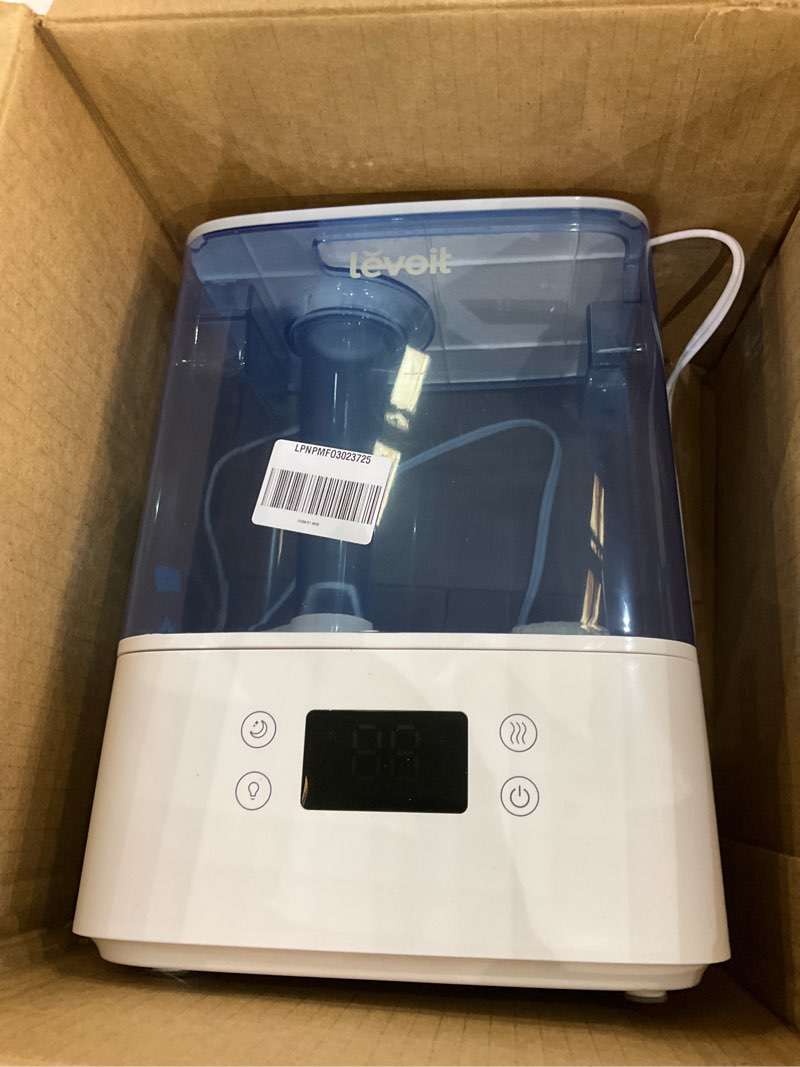 Condition photo showing As Is for LEVOIT Classic300S Ultrasonic Smart Top Fill Humidifier, Extra Large 6L Tank for Whole Family, APP & Voice Control, Essential Oil Diffuser, Humidity Setting with Sensor, Quiet Sleep Mode, Night Light Blue Classic300S
