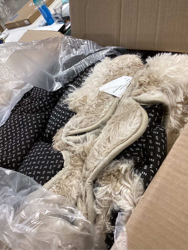 Condition photo showing Good Condition for upgrade non-slip plush rugs for living room, soft shaggy carpets for living room, fuzzy rugs for kids' room, perfect decor for modern home tie dye camel 8x10 feet tie dye camel 8' x 10' (rectangular)
