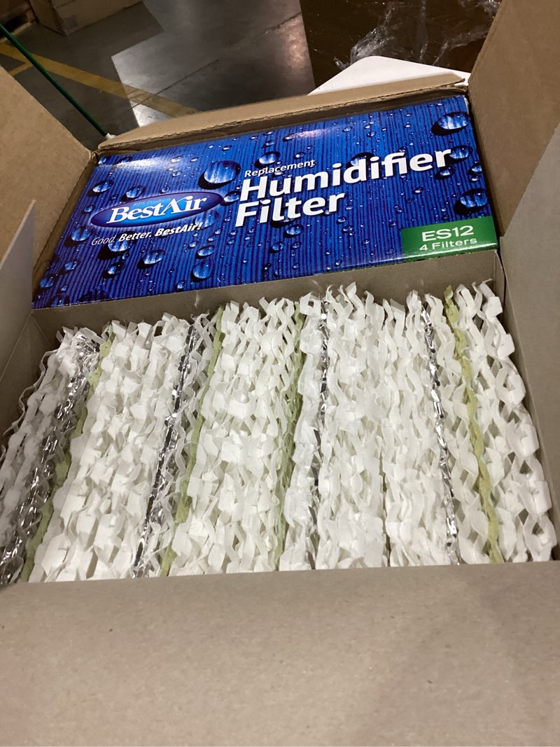 Condition photo showing Good Condition for bestair es12-2 extended life humidifier replacement paper wick humidifier filter, for emerson, quiet comfort & kenmore models, 10" x 9.4" x 6.5", 2 pack (8 filters)