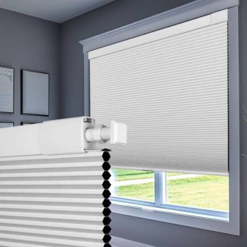 boolegon no drill cellular shades for indoor windows,noise reducing & thermal insulating honeycomb b
