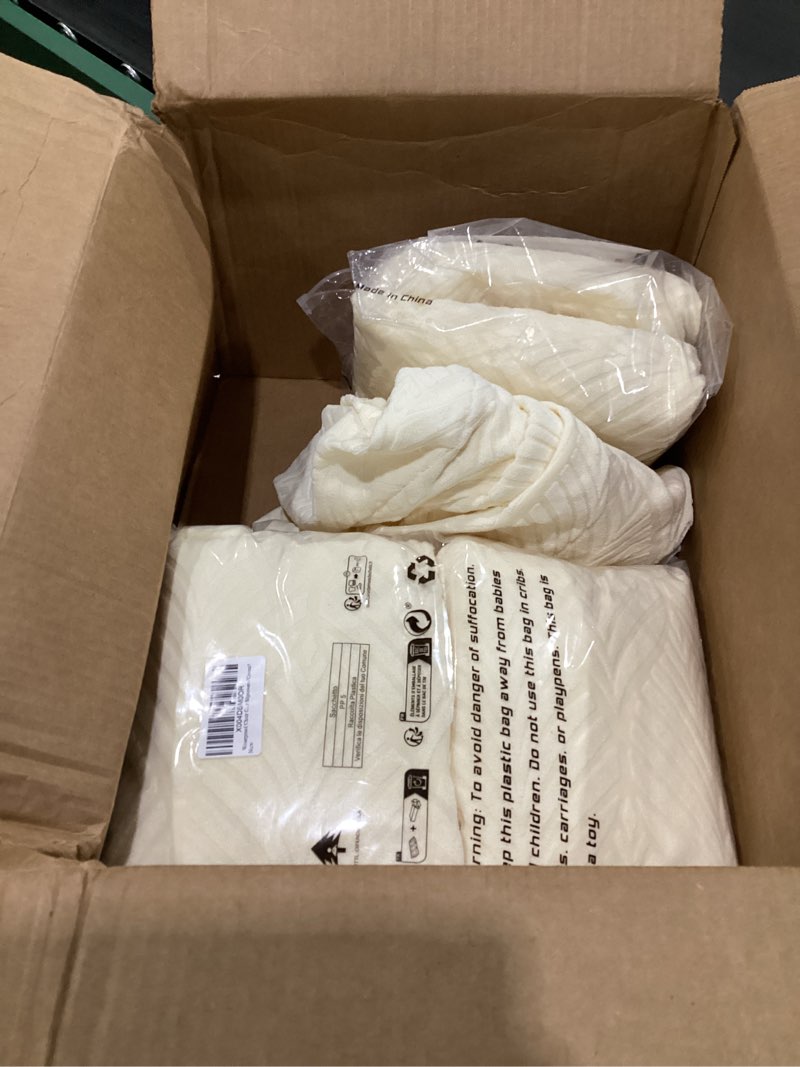 Condition photo showing As Is for Waterproof Chair Covers Set of 4 - Stretch Xl/Oversized Extra Large Dining Room Chair Covers Washable Chair Protectors Covers High Back Large Chair Cover Slipcover Dining Chair Slipcovers?Cream?